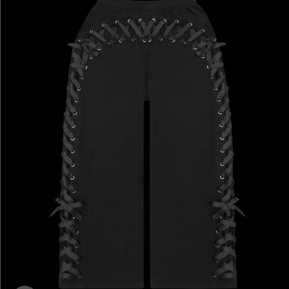 Named collective GHOST LACE CORSET SWEATPANTS BLACK